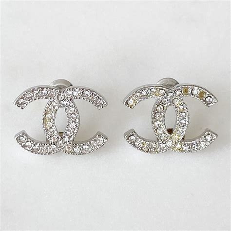 chanel earring on ear